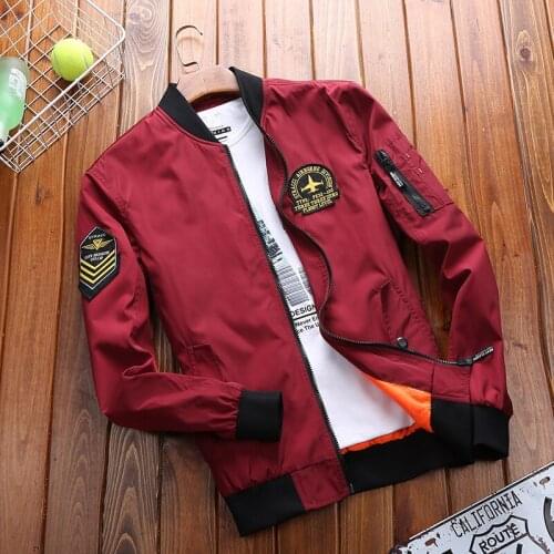 New Bomber Jacket Men Plus Size Jacket for Men Military Jacket Men Mens Spring Jackets and Coats Male 2019