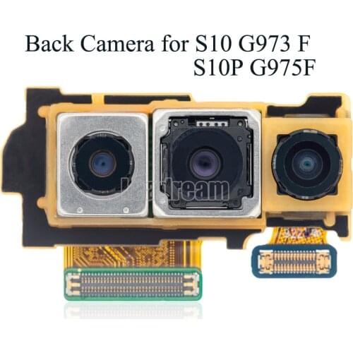 10PCS For Samsung Galaxy S10 G973 / S10 Plus G975 S10e G970 Big Main Rear Back Camera Module Flex Cable Replace Part
