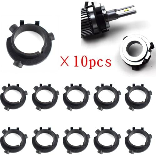 10Pcs Car Headlight Led H7 Adapter For Kia Hyundai Sonata Nissan QASHQAI Sportage Sorento Grand SantaFe D106B Flat Angle Socket