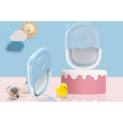 Plastic Folding Bucket Portable Foot Bath Basin Massage Foot Washbasin For Baby Adult Outdoor Travel Bucket Bathroom Products