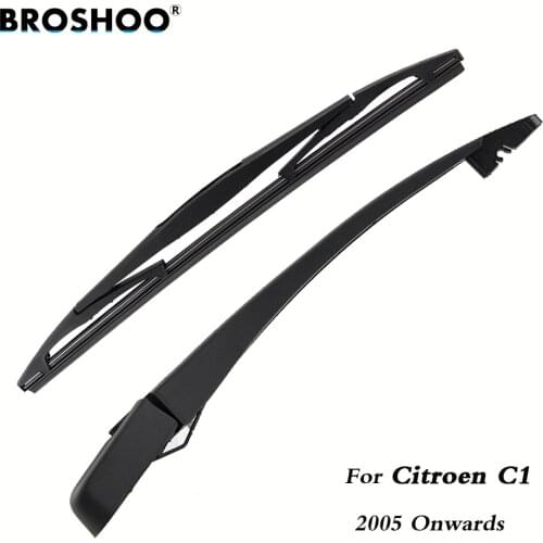 BROSHOO Car Rear Wiper Blades Back Windscreen Wiper Arm For Citroen C1 Hatchback (2005-) 305mm,Windshield Auto Styling