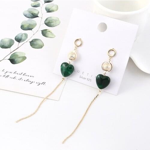 TONGKWOK Bohemia Exaggeration Dangle Earrings For Women Silk Thread Tassel Metal Long Chandelier Earrings #140680