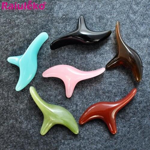 Triangle Bird Massage Instrument Resin Promote Blood Circulation Relax Muscles Lymphatic Drainage Shiatsu Acupressure Massager