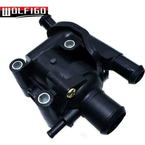WOLFIGO New Thermostat Housing Water Outlet For Ford Escape Focus Tribute K-8592-AF, 902-201