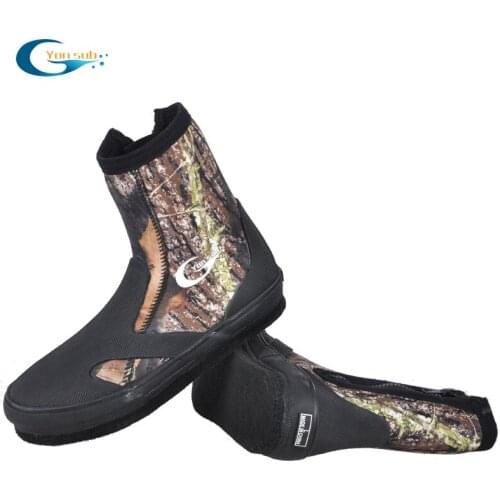 YONSUB 5MM Neoprene Shoes High Elastic Boots Warm Soft Fishing Spearfishing Kyaking Snorkeling Surfing Water Sport Shoes