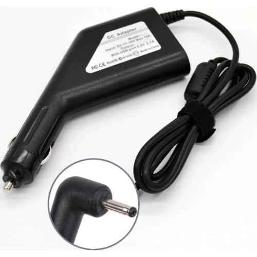 19V 2.1A 40W Laptop Dc Car Charger Power Adapter for Asus Eee PC 1001HA 1001P 1001PX 1005HA 2.5*0.7mm 5V 2.1A USB Charger