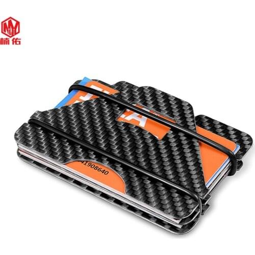 1PC Carbon Fiber Card Holder RFID Anti-theft Electronic Information Protection Credit Card Bank Card ID Card Package Bag