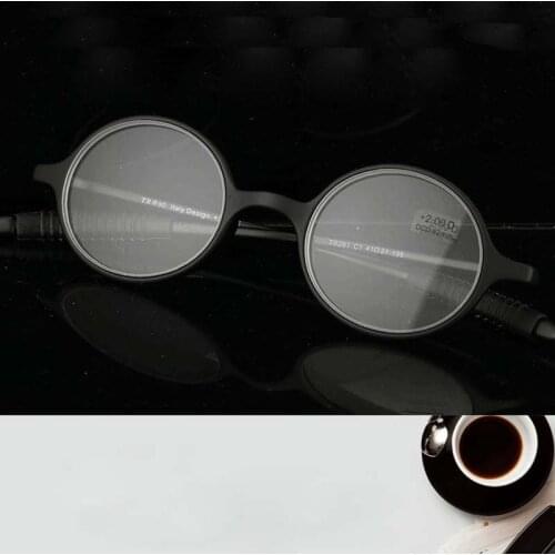 2021 new upscale TR90 ultra-light mens reading glasses fashion comfortable ladies round reading glasses