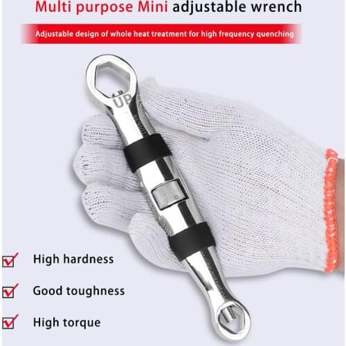 23 in 1 Adjustable Multi Functional Flexible Type Wrench 1/4 Inch -3/4 Inch, 7-19 Mm Adjustable Wrench ratchet set tools