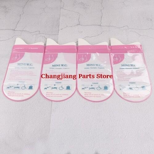 4Pcs 700ml Unisex Emergency portable car urine bag Outdoor Toilet Pee Bag Disposable Bag Mini W.C Portable Long Travel Bag