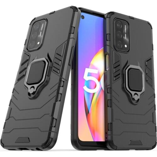 5G A93 Case Hybrid Slim Shockproof Stand Cases For OPPO A93 5G Cover Kickstand Ring Holder Cases Funda