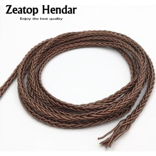 1Pcs 6N 8 Cores Earphone Cable Extreme Soft HIFI DIY Repair Headphone Audio Upgrade Wire Pure Single Crystal Copper 1.5M 5M