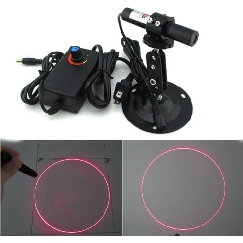 650nm 100mW Red Large Circle Laser Module 16X90mm W/Adapter US/EU/AU/UK