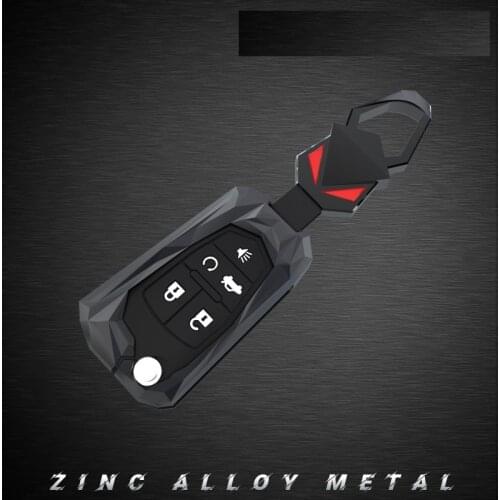 Zinc Alloy Car Cover Remote Key Bag Fob Cover Case For Chevrolet Cruze Malibu Camaro Impala Equinox Trax GMC Buick Chevy