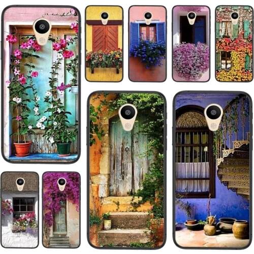 Mobile Pouch Skin Shell House With Flowers At Windows Case For Mate 40 30 20X 10 lite plus pro Nova 8 Pro 7 6 se Vivid Colour