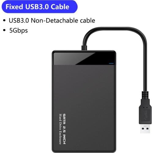 2.5 inch Hard Disk Enclosure Case 2.5" Solid State Drive HDD Maximum 200GB Hard Disk Enclosure Case Support UASP