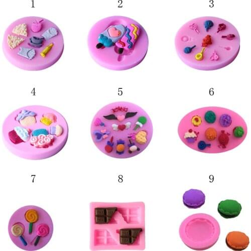 Macaron Eat Mold Silicone Mold Deco Sweets Mold Resin Polymer Clay Jewelry Charms Mold