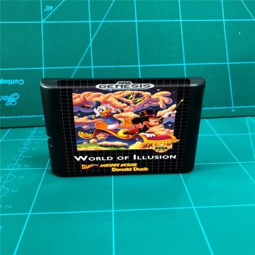 World oF Illusion Migkey Mouse & Donald Duck - 16 bit MD Games Cartridge For MegaDrive Genesis console