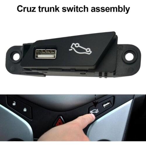 Car Trunk Open/Close Button Switch Assembly w/ USB Port for Chevrolet Cruze Luggage Box Button Assembly Car Styling