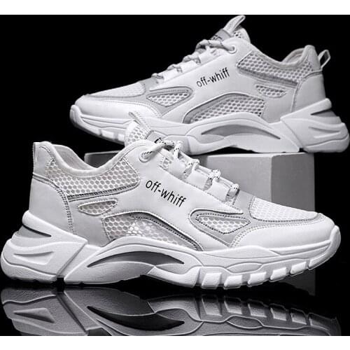 Summer Fashion hollow Mens casual sneakers breathable mesh soft durable sports running shoes
