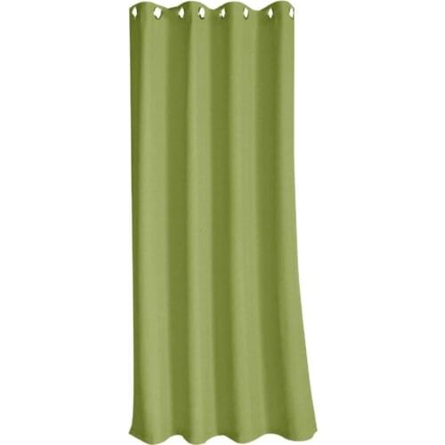 Household Grommet Window Curtain Solid Color Waterproof Polyester Sun Blocking Floor Drape Outdoor Porch Pergola Cabana Gazebo