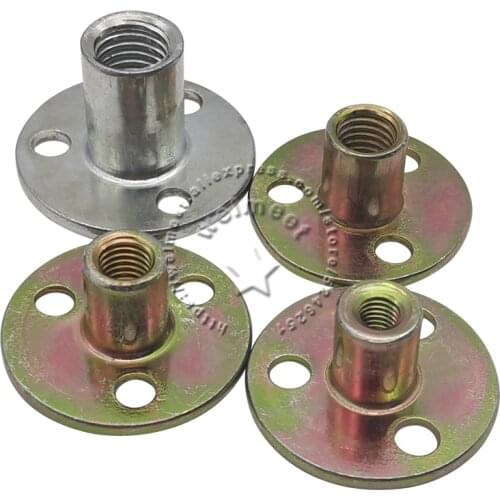 M6/M8/M10/M12mm Thread Hole Iron Rigid Flange Coupling Motor Guide Shaft Coupler Motor Connector