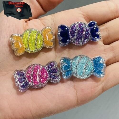 4PCS Resin Cute Cartoon Sweets Fridge Magnetic Sticker Kawaii Colorful Candy Sequins Refrigerator Magnet Message Holder Kid Toy