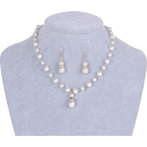 Hot Fashion Europe and the United States classic imitation pearl necklace bride jewelry Korean fine handmade beaded