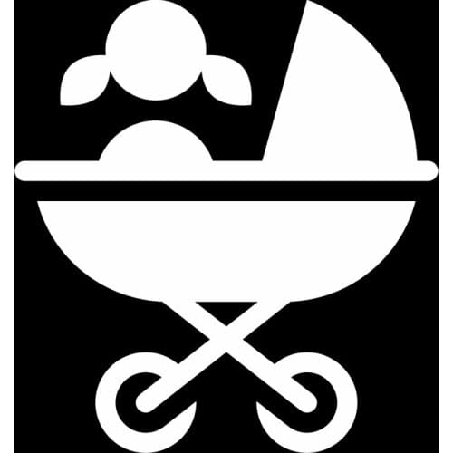 New Baby carriage Vinyl Decal Luggage For Reflector Car Window Car Sticker