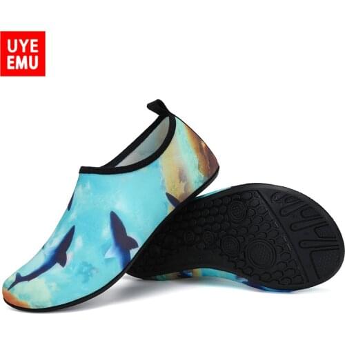UYEEMU Yoga Shoes Womens Beach Diving Snorkeling Swimming Anti-Cutting Barefoot 2021 Summer New Wading Shoes Ocean Size 35-46