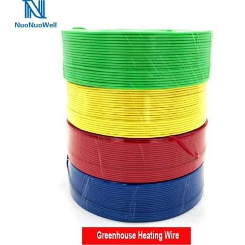 Greenhouse Nursery Bed Geothermal Wire Soil /Air Heating Wire Cable Vegetable Plant Temperature Control Line Nursery Incubator