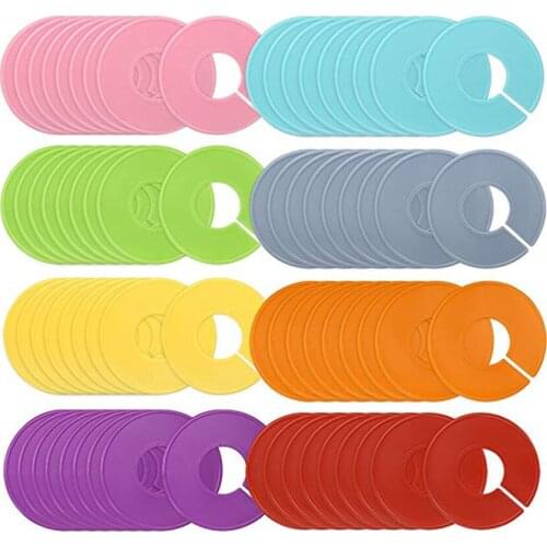 72 Pieces 8 Colors Discount Sizing Clothes Size Dividers Clothing Rack Size Dividers BLANK
