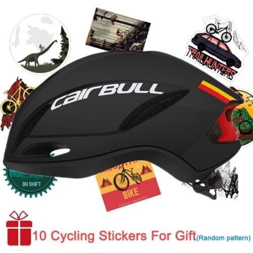 Cairbull SPEED Bicycle Helmet Aerodynamics Pneumatic outdoor Streamlined Helmet with Cycling Pattern Stickers Men Women Sports