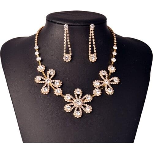 Jewelry & Accessories,Fashion Jewelry Sets. Bridal jewelry, Wedding jewelry, Zircon necklace earrings set