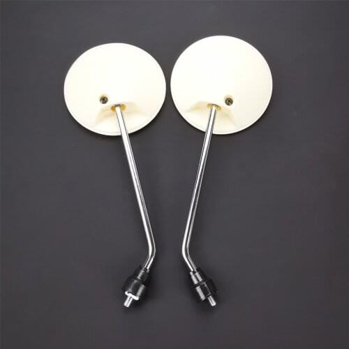 Motorcycle Universal Round Mirror Scooter E-Bike Cafe Racer Retro Rearview Mirrors Electrombile Back Side Mirror For CG125 ZJ125