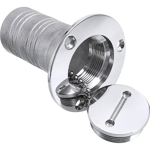 1pcs 1.5" Boat Marine 316 Stainless Steel Gas Fuel Deck Fill Filler Cover Cap with Key Boat Hardware Accessories