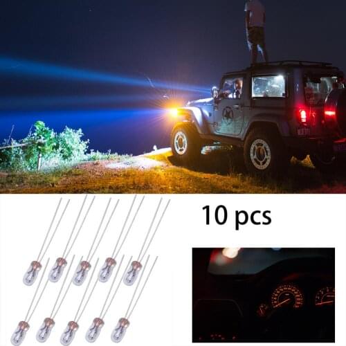 10 Pcs Automobile Instrument Light T3 Light Bulb Car Dashboard Light T3 Car Interior Accessories