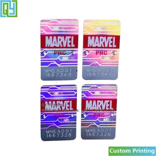 10000pcs 12x19mm Free Shipping Personalized 3D Hologram Stickers 2D Barcode Serial Number High Sercurity Brand Mark Logo Labels