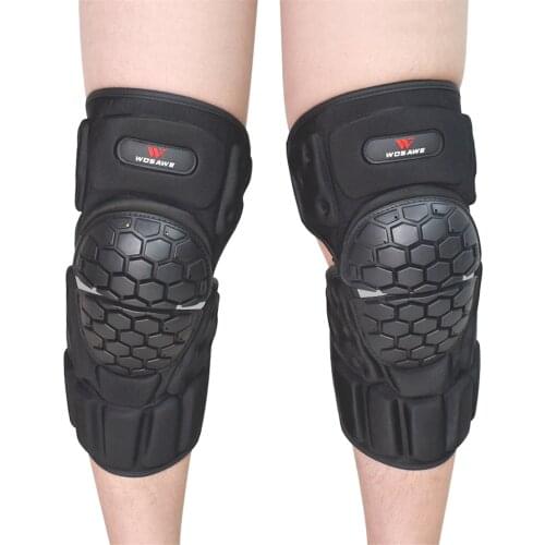 2Pcs Pro MTB Mountain Bike Knee Pad Adjustable Motorcycle Leg and Shin Guards Safety Protective Gear