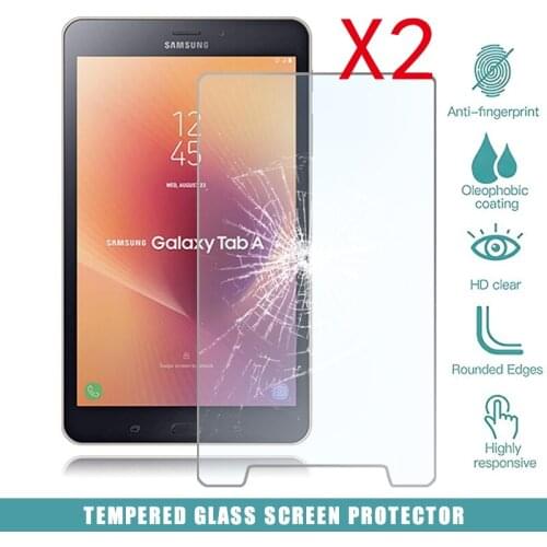2Pcs Tablet Tempered Glass Screen Protector Cover For Samsung Galaxy Tab A 8.0 (2017) LIT T385 HD Eye Protection Tempered Film