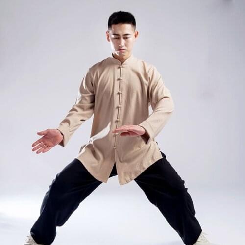 98 Autumn And Tai Chi clothes Men And Women Thickening Cotton Martial Performance Morning Exercises In Customs Boxing Clothing