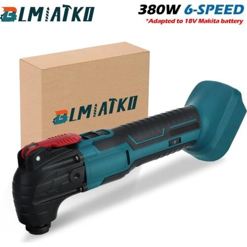 BLMIATKO Cordless Oscillating Multi Tools Electric Trimmer Saws Home Rechargeable Woodworking Power Tools For Makita 18V battery