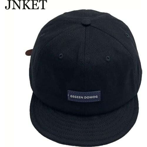 JNKET New Unisex Short Visor Baseball Cap Letter Baseball Hat Adjustable Snapback Hats Sun Hat Gorras Casquette