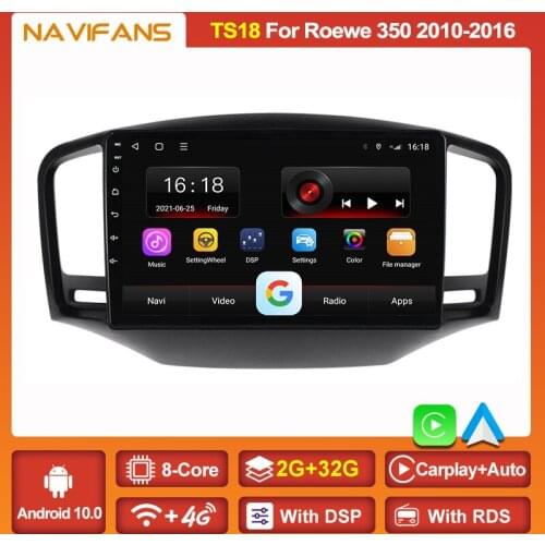 Carplay 4G LTE RDS 6+128G IPS GPS For Roewe 350 2010 2011 2012-2016 Car Radio Reproductor Multimedia Player Navigation BT 5.0 BT