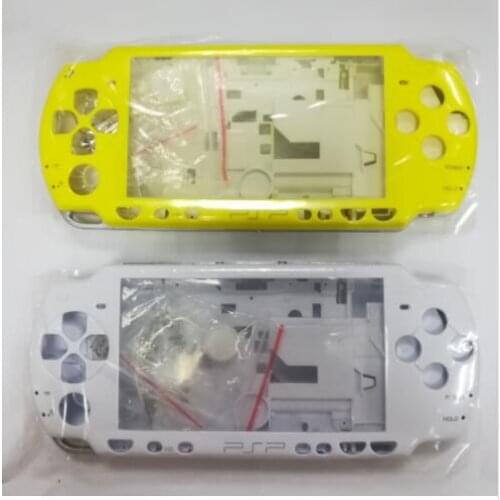 Yellow White Crystal Color Full Set Housing Shell Case for PSP 2000 Slim PSP2000 with Buttons kit +LOGO