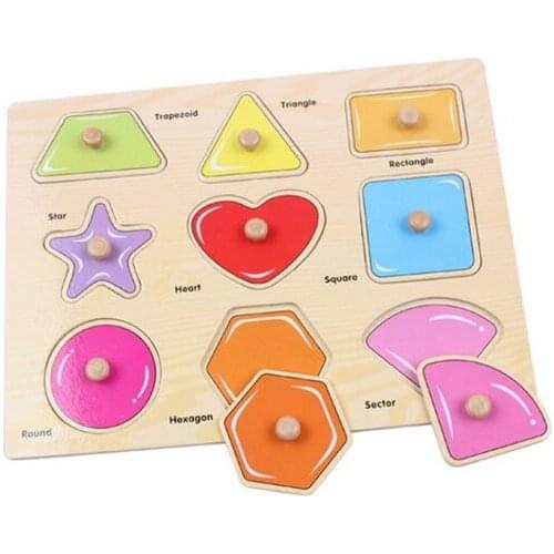 Wooden Toys Jigsaw Puzzle Hand Grab For Kid Early Educational Toys Baby Toy Alphabet And Digit Learning Education Baby Toys