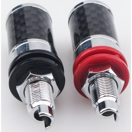 Carbon Fiber Rhodium-plated Power Amplifier Speaker Long&Short Audio Terminal Block