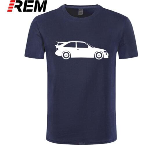 REM T Shirt Cotton Men Short Sleeve Tee Shirts Escort Cosworth inspired Cossie Car Rally Letter Printed T shirt