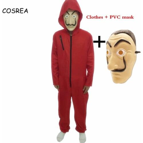 Salvador Dali Movie The House of Paper La Casa De Papel Cosplay Party Halloween Mask Money Heist Costume Mask Dali