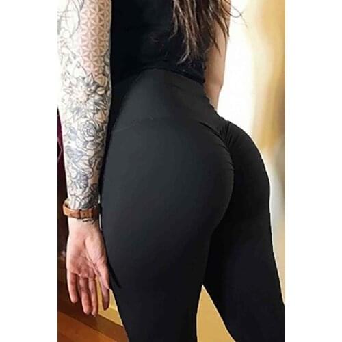 Merry See Hip Design Black Leggings